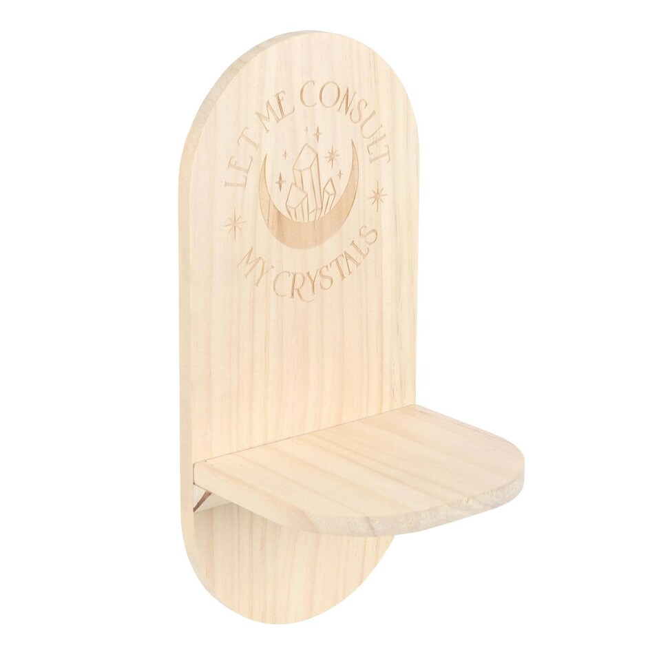 image 1 of Natural Let Me Consult My Crystals Altar Shelf - MDF - TC_93124 N/A