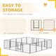 image 8 of PawHut 16 Panels Heavy Duty Puppy Play Pen for Small, Medium Dogs 80Hcm