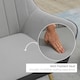 image 4 of HOMCOM Accent Chairs Velvet Armchairs for Living Room and Bedroom Light Grey