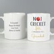 image 6 of Personalised No.1 Cricket Fan Mug White
