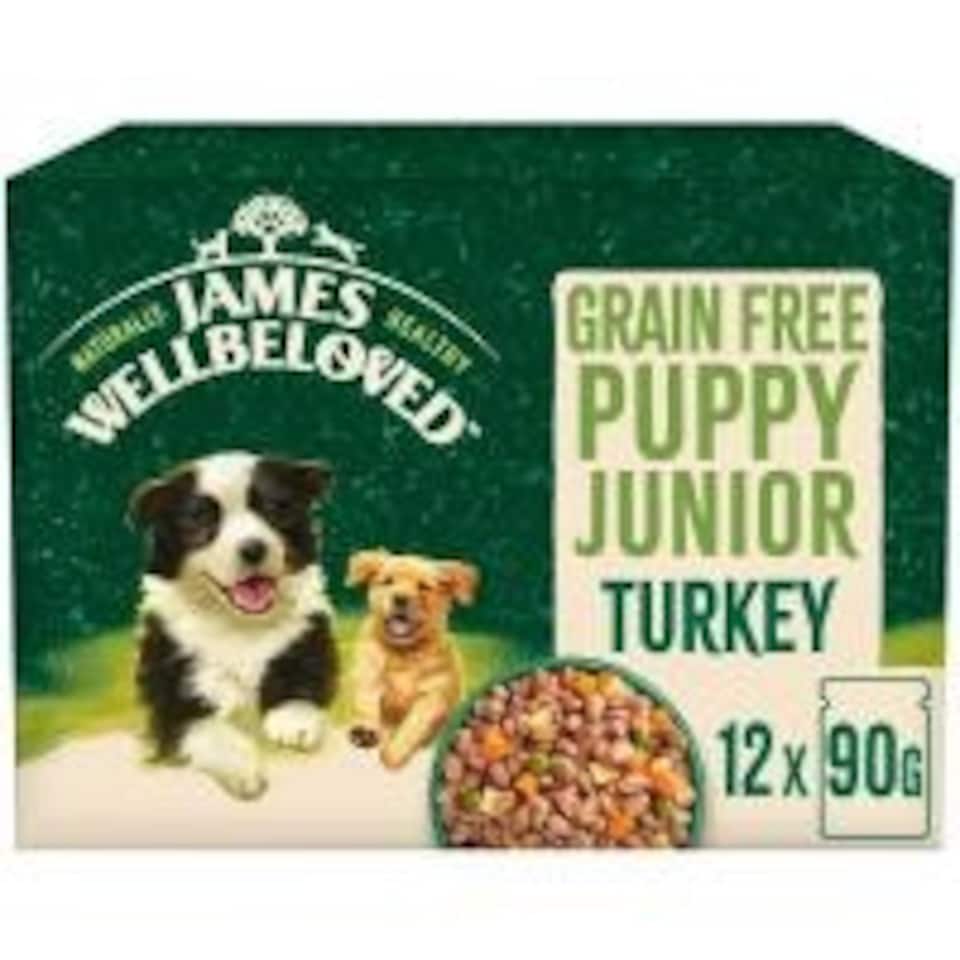 image 1 of James Wellbeloved Grain-Free Puppy Turkey In Gravy 12x100g