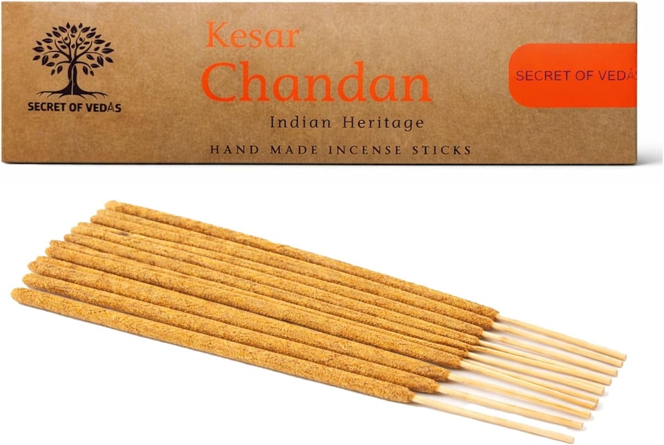 image 1 of Kesar Chandan Incense Sticks 20g Pack of 1 – Scented Home Fragrance Agarbatti