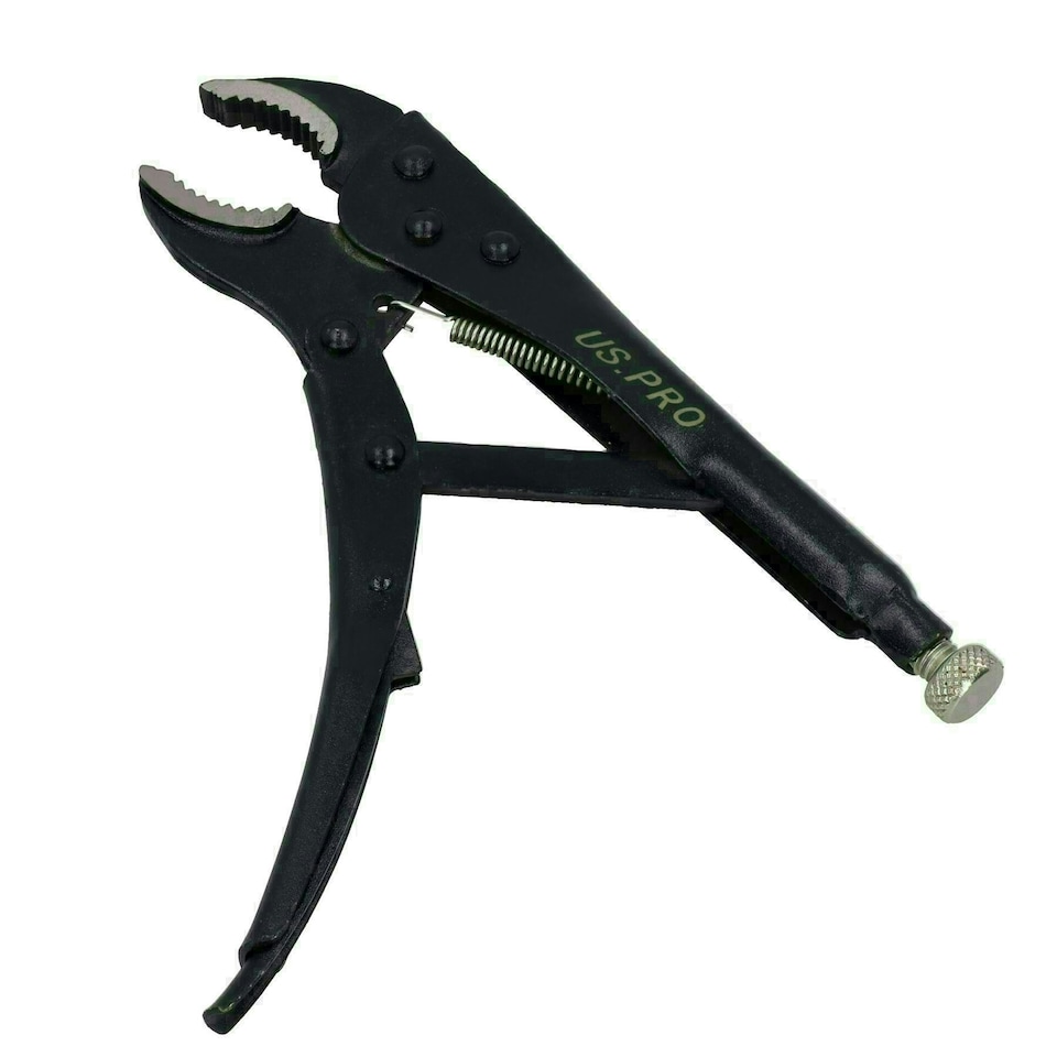 image 1 of 10" Curved Jaw Locking Mole Pliers Adjustable Vise / Vice Grips Welding AT074