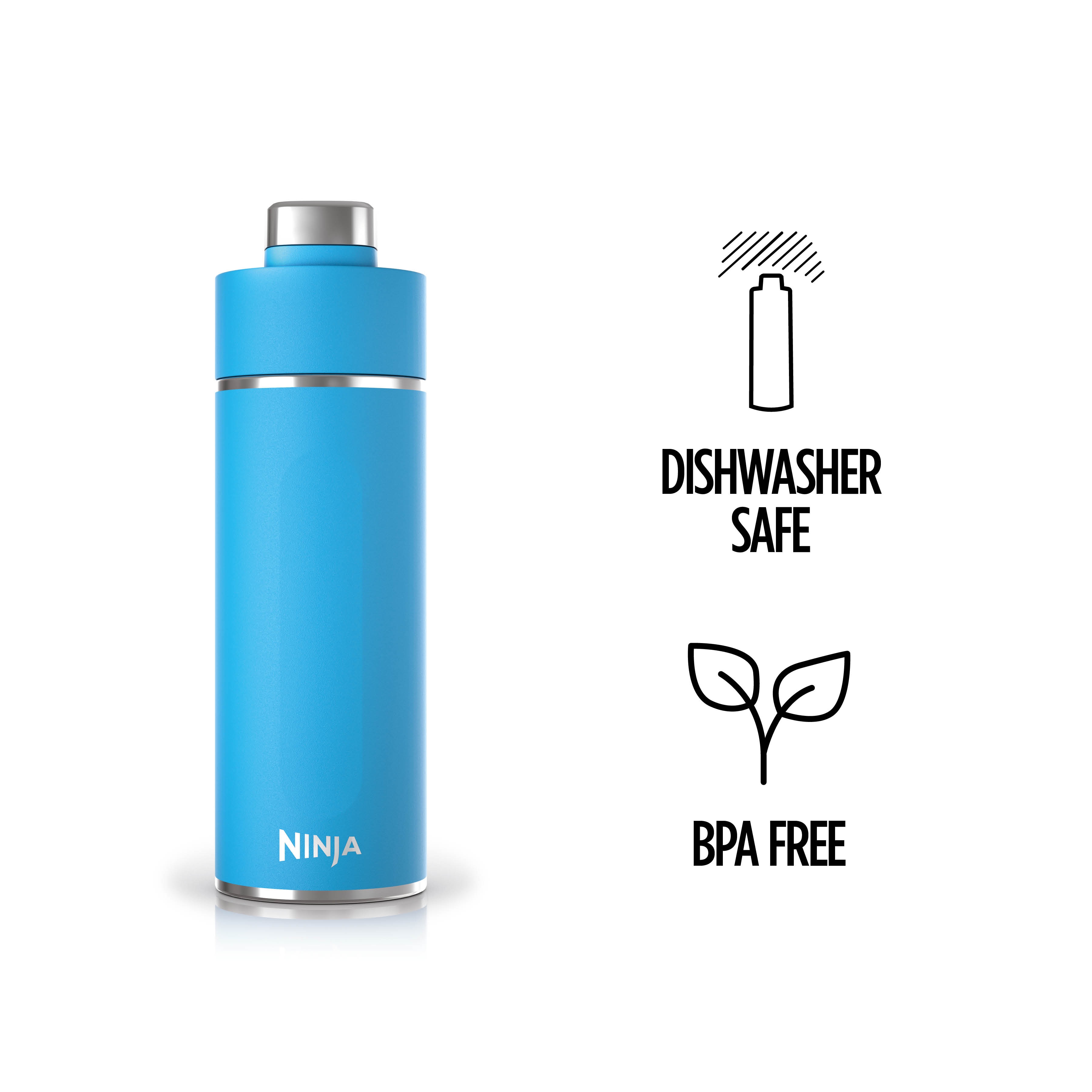 Ninja Thirsti 530ml Travel Bottle Tropical Blue DW1801EUUKSB