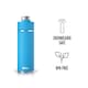 image 1 of Ninja Thirsti 530ml Travel Bottle Tropical Blue DW1801EUUKSB