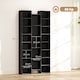 image 5 of HOMCOM 21-Cube Tall Bookcase, Modern Cube Book shelf with 10 Adjustable Shelves, Freestanding Multi-Functional Storage Unit for Living Room, Home Office, Bedroom, 181 x 89.5W cm, Black | Black | Black