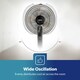 image 5 of GEEPAS 16’’ Pedestal Fan with Remote Control – 60W  Free-Standing, Oscillating (Black)