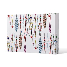 Ribbon & Bead (Canvas Print) / 46 x 31 x 4cm | Multi