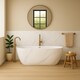 image 2 of Bone Gloss Metro Tiles (250 Pack-5 Box-5m2 Coverage)-Bath-Premium Ceramic Wall Finish-Inspired by NYC Subway & SoHo Style