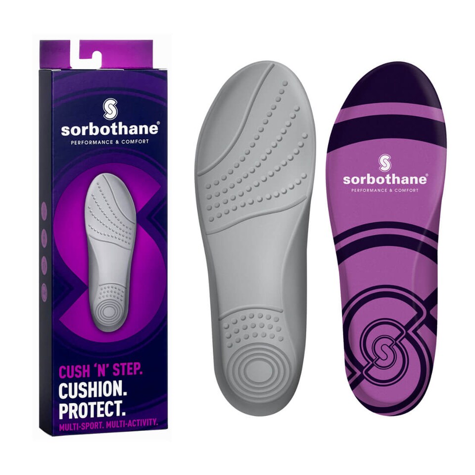 Sorbothane Cush N Step Insoles - Purple - UK 11-12.5 - Pair | Purple | Purple | 11-12.5 UK