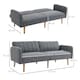 image 7 of HOMCOM 3 Seater Linen Sofa Bed with Adjustable Backrest for Living Room