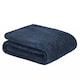 image 1 of OHS Teddy Fleece Blanket Throw, 150x200cm - Navy Blue