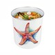 image 6 of Vibrant Starfish Food Waste Caddy - Metal 2L Decorative Kitchen Compost Bin