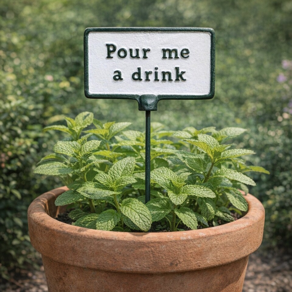 image 1 of Garden Plant Sign Stake Plaque