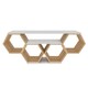 image 1 of Decorotika Honey TV Stand TV Unit for TVs up to 55 inch Honeycomb Design