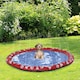 image 2 of PawHut 150cm Splash Pad Sprinkler for Pets Dog Bath Pool Non-slip Outdoor Red