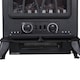 image 9 of HOMCOM Electric Stove Heater with Realistic Flame Effect, 2000W Portable Indoor Freestanding Electric Fireplace with Adjustable Thermostat, Black