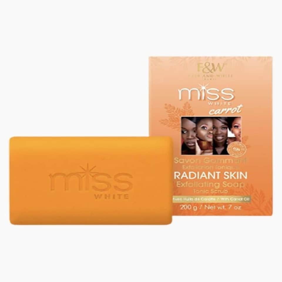 Fair And White Miss White Carrot Radiant Skin Exfoliating Soap 200 g
