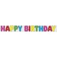 image 1 of Unique Party Foil Happy Birthday Banner - Multicoloured - One Size (UTSG38391)