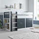 image 1 of Lacy Grey And White Storage Mid Sleeper