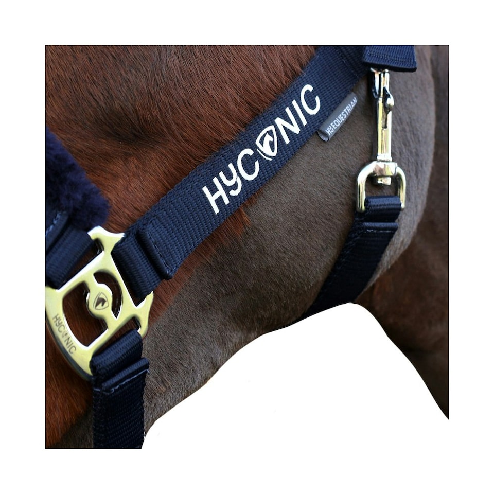 image 1 of HYCONIC Faux Fur Horse Lead Rope - Navy - Cob
