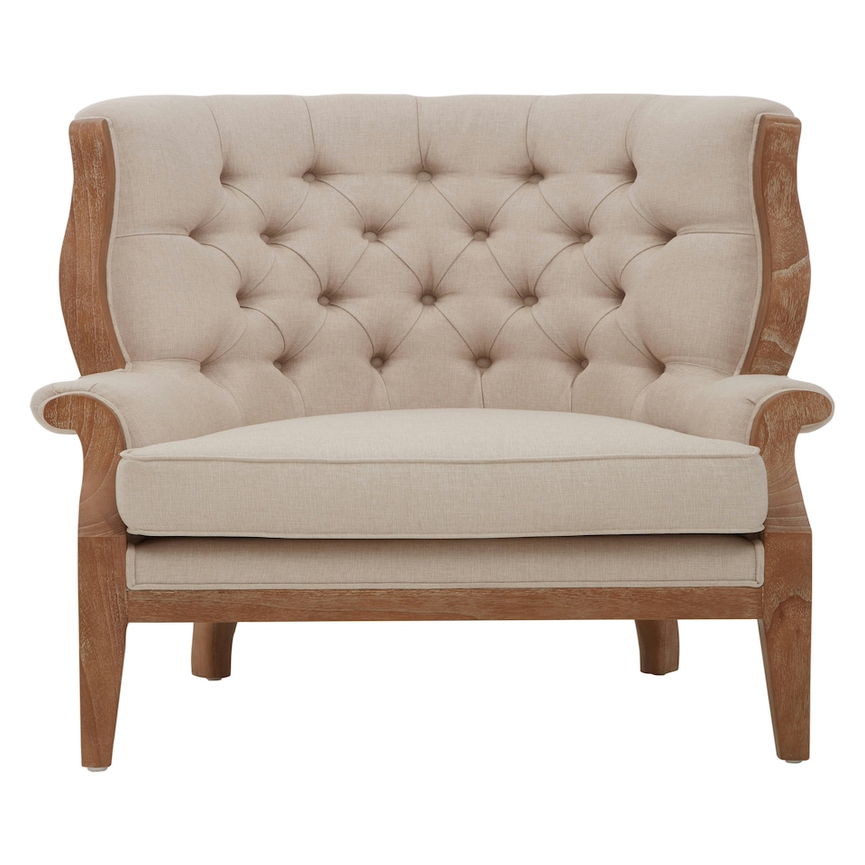 image 1 of Interiors by Premier Cabra Cream Chair Cream