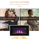 image 8 of HOMCOM 1000W2000W Electric Wall Fireplace w LED Flame Effect Timer Remote Sleek Stylish Safe Home Heating
