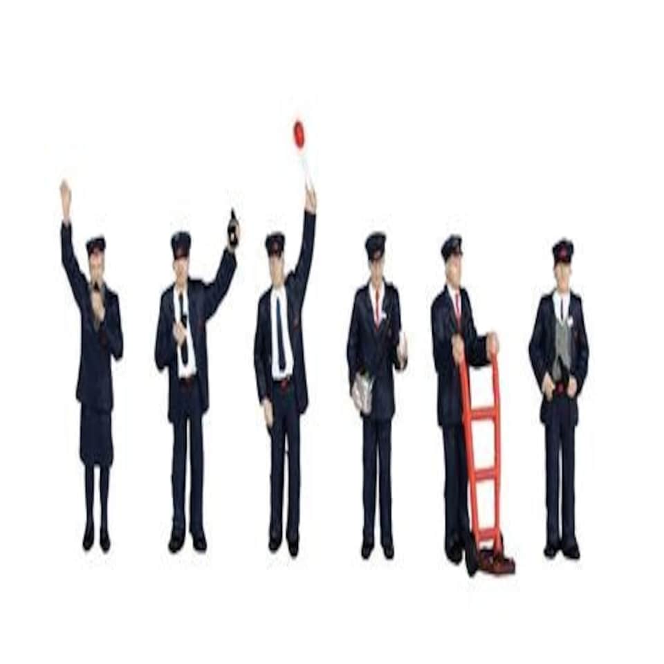 Bachmann Station Staff (6) Figure Set