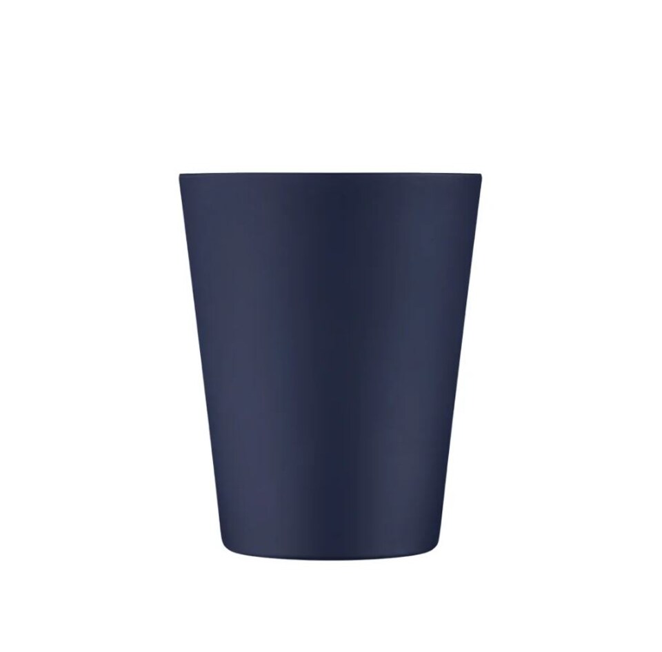image 1 of Ecoffee Cup 12oz 350ml Reusable Eco-Friendly, Plant Based Coffee Cup with Silicone Lid & Sleeve, Dark Energy | Blue | Dark Energy