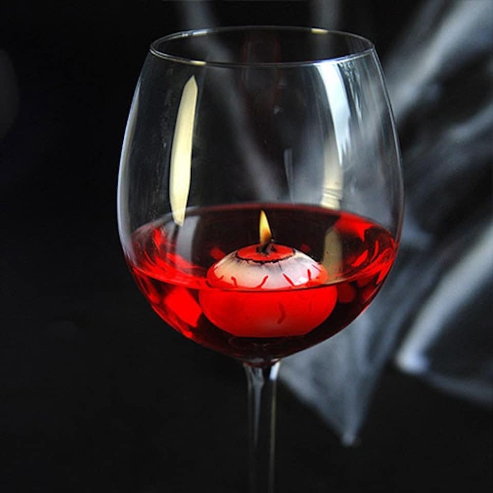 image 1 of Floating Bloodshot Eye Halloween Candles - Pack of 25