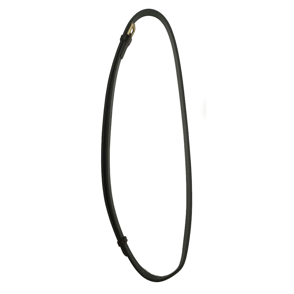 Blenheim Horses Leather Neck Strap - Black - 152cm x 18mm