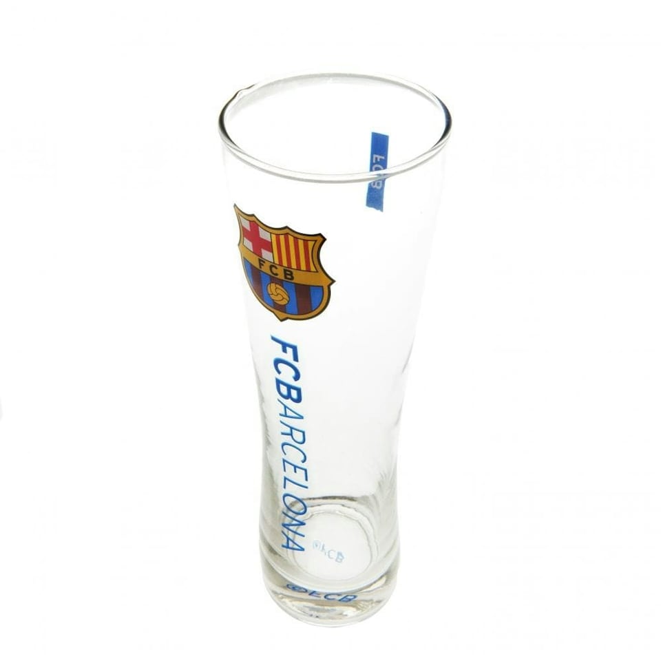 image 1 of FC Barcelona Official Tall Beer Glass - Burgundy/Blue - One Size