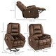 image 7 of HOMCOM Lift Chair with Vibration Massage, Heat, Quick Assembly, Brown Brown