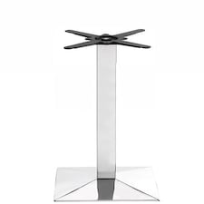 Foundation SmalLissquare Poseur Table Base - Max 75Cm Diameter Silver
