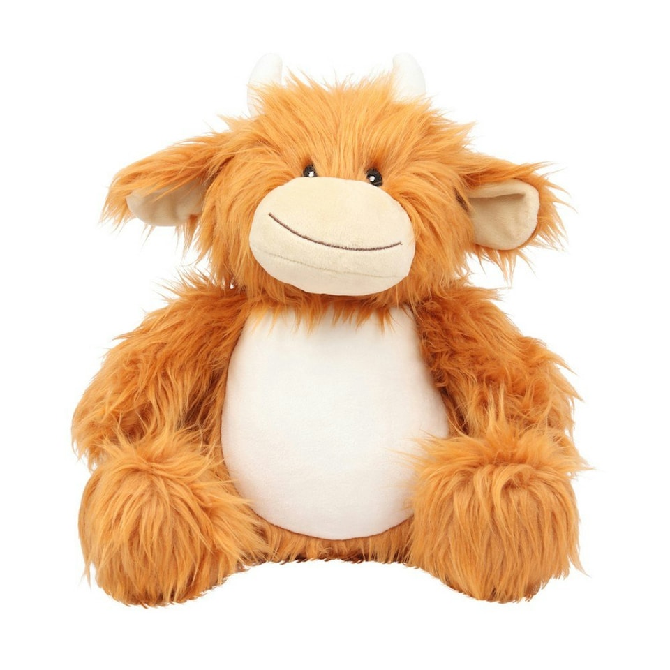 image 1 of Mumbles Babies/Childens/Kids Zippie Highland Cow - Brown - L