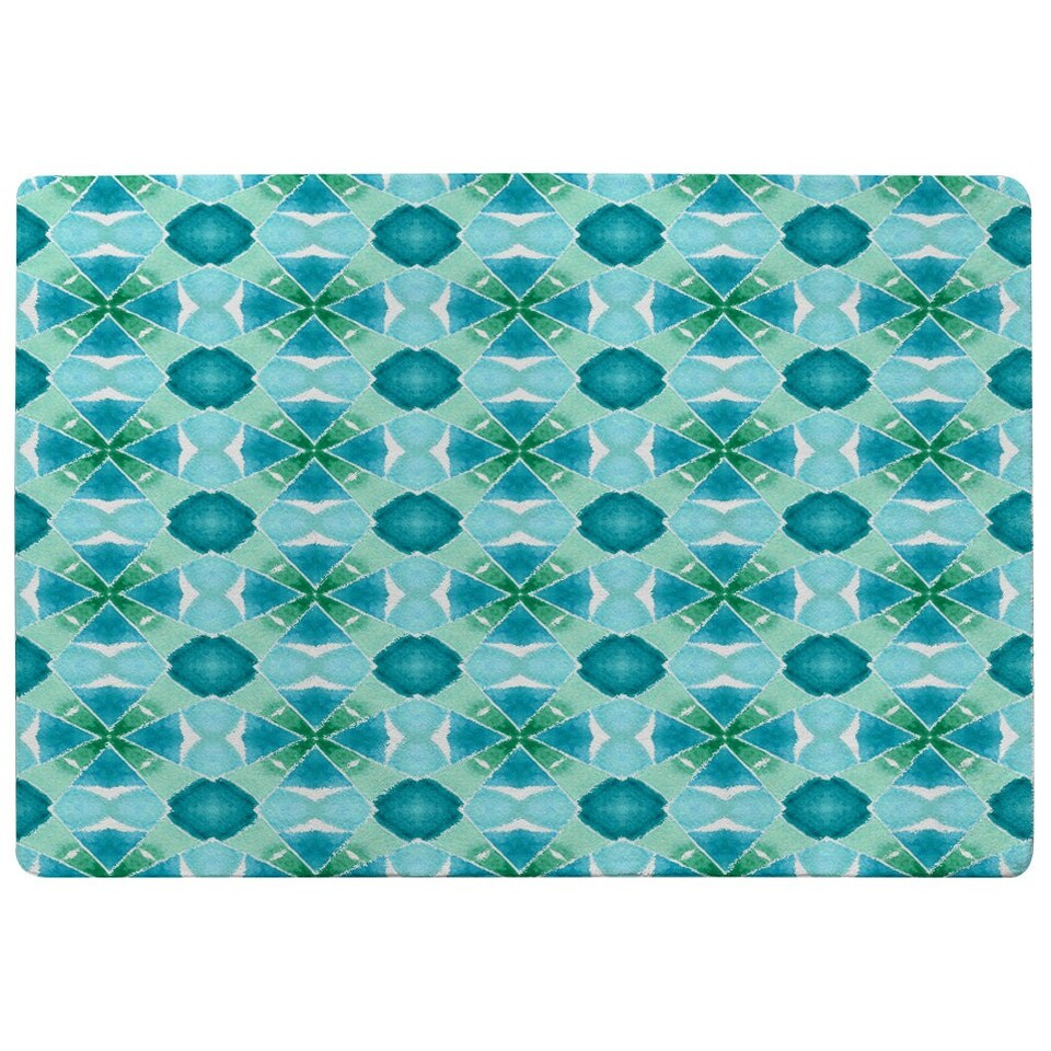 image 1 of Green cool boho chic summer (Rug) Green | Medium: 80x150cm