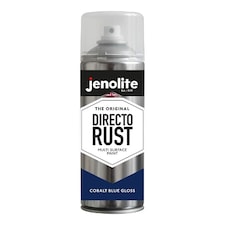 Jenolite Directorust All-in-One Multi-Surface Paint - Cobalt Blue Gloss - 400ml Spray Can - 2-Pack