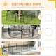 image 3 of PawHut 60cm 8 Panels Heavy-Duty Dog Playpen for Small Dogs