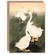 image 1 of Ohara Koson Japanese Art Card A Flock Of Grazing Geese 1926