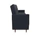 image 3 of Andora sprung sofa bed in fabric navy blue Blue | NAVY BLUE LINEN