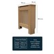 image 5 of JSH Radiator Cover Wood Unpainted Diamond MDF - Small - 78cm (W) x 81.5cm (H) x 19cm (D) | Brown