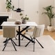 image 3 of Heaven Dining Table with Ceramic White Top 135cm