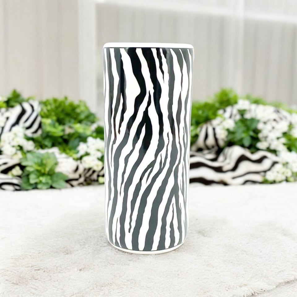 image 1 of 18 Inch Zebra Umbrella Stand - L20 x W20 x H46 cm
