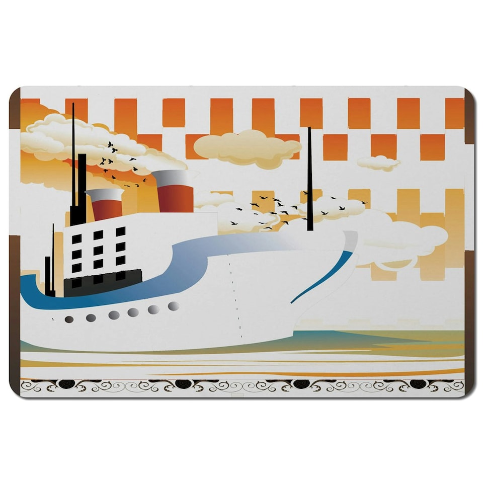 image 1 of Art Deco Ship (Placemat)