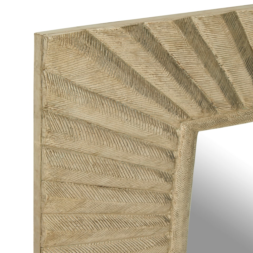 image 1 of Interiors by Premier Square Wall Mirror Silver