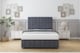 image 1 of Sloomy Langston Steel Plush Divan Bed With Mattress 2 Drawers Right Side With 54" Floor Standing Headboard & 12" Matching Footboard 3' Single | Grey | Steel | Single | 1