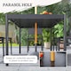 image 6 of Outsunny 7 Piece Garden Dining Set with Breathable Mesh Seat, Aluminium Top