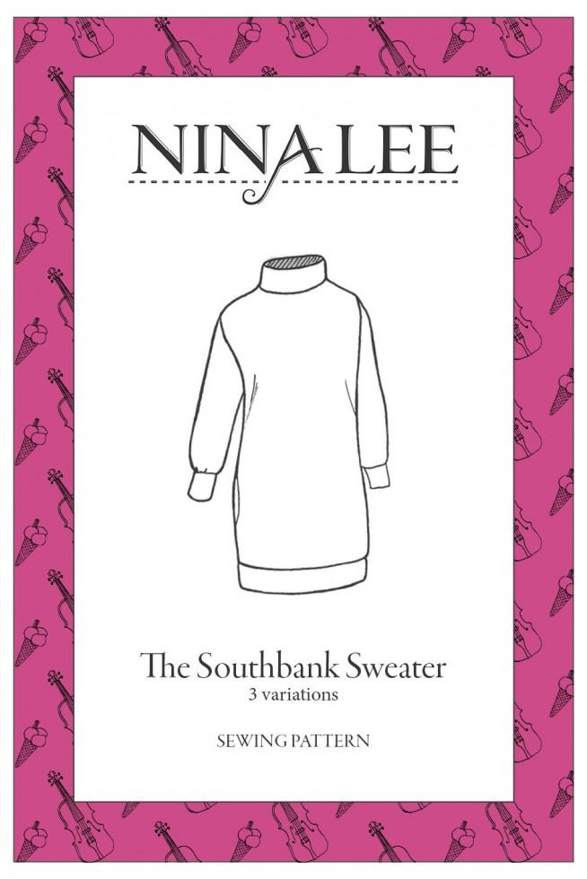 Nina Lee Southbank Sweater Paper Sewing Pattern – Women’s Tops, Dresses & Sweaters, UK Sizes 16–28, Easy