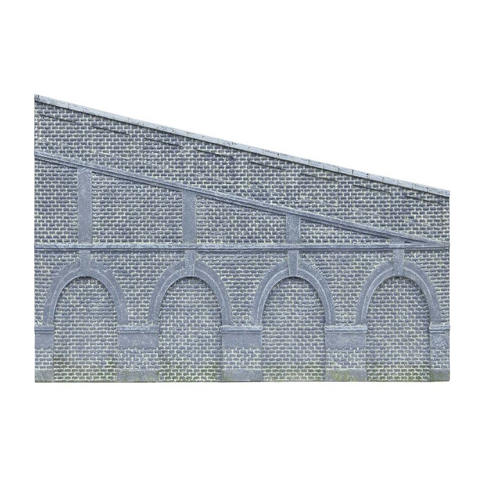 Hornby Skaledale Step Retaining Walls Blue Brck 2pc(Pre-Built)