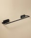 image 2 of Cosmic Wall Mounted Towel Rack with Black Matte Finish for Bathroom 41 cm